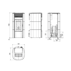 Pelletofen MCZ CLUB Comfort Air Matic 14 - Inkl. WI-FI Funktion - Maestro - 14 KW -Küchengrill Geschäft pelletofen mcz club comfort air matic 14 inkl wi fi funktion maestro 14 kw12