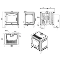 Pelletofen MCZ DECO Air 8 - Schwarz - Inkl. WI-FI Funktion - Maestro - 8 KW -Küchengrill Geschäft pelletofen mcz deco air 8 schwarz inkl wi fi funktion maestro 8 kw10