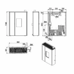 Pelletofen MCZ DOC Comfort Air 9 UP! - Maestro+ - 9 KW -Küchengrill Geschäft pelletofen mcz doc comfort air 9 up maestro 9 kw12