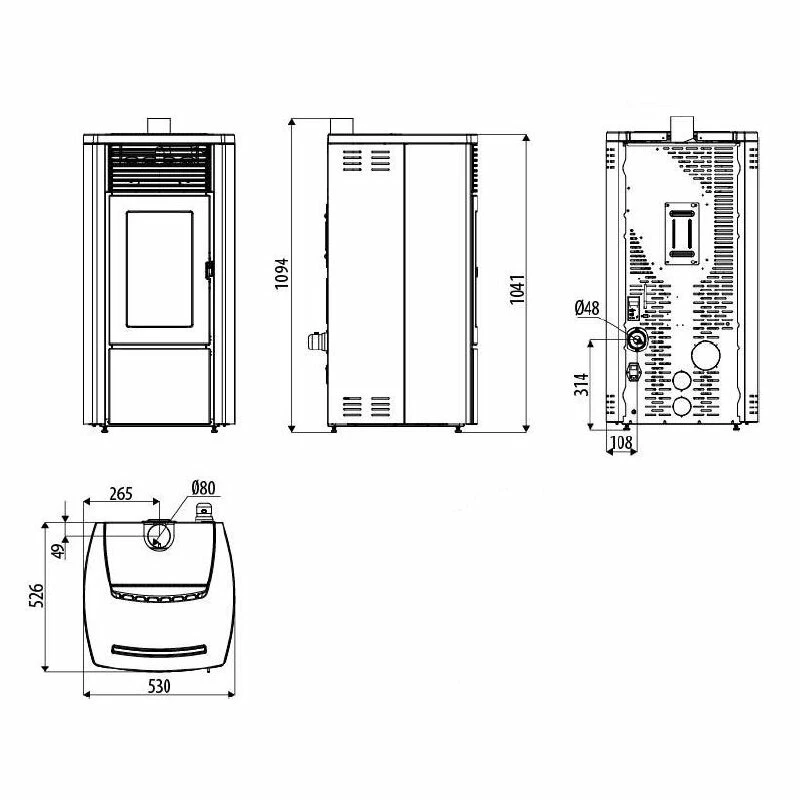 Pelletofen MCZ EGO Air 8 UP! - Maestro+ - 8 KW 9 Pelletofen MCZ EGO Air 8 UP! - Maestro+ - 8 KW – Bild 9