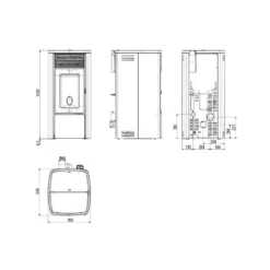 Pelletofen MCZ EGO Comfort Air 10 - Maestro+ - 10 KW -Küchengrill Geschäft pelletofen mcz ego comfort air 10 maestro 10 kw19