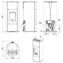 Pelletofen MCZ HALO Air 8 - Maestro+ - 8 KW -Küchengrill Geschäft pelletofen mcz halo air 8 maestro 8 kw15