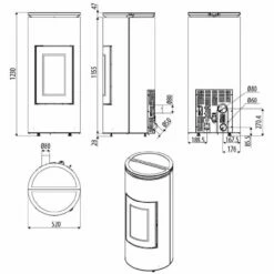 Pelletofen MCZ MOOD Comfort Air 8 - Maestro+ - 8 KW -Küchengrill Geschäft pelletofen mcz mood comfort air 8 maestro 8 kw9
