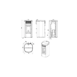 Pelletofen MCZ MUSA Comfort Air 12 UP! - Maestro+ - 12 KW -Küchengrill Geschäft pelletofen mcz musa comfort air 12 up maestro 12 kw8