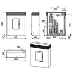 Pelletofen MCZ PHILO Comfort Air 14 - Maestro+ - 14 KW -Küchengrill Geschäft pelletofen mcz philo comfort air 14 maestro 14 kw16