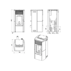 Pelletofen MCZ STAR Air 8 - Maestro+ - 8 KW -Küchengrill Geschäft pelletofen mcz star air 8 maestro 8 kw7
