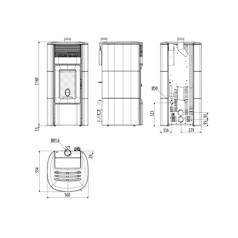 Pelletofen MCZ SUITE Comfort Air 12 UP! - Maestro+ - 12 KW 4 Pelletofen MCZ SUITE Comfort Air 12 UP! - Maestro+ - 12 KW – Bild 4