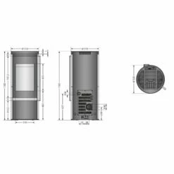 Pelletofen Oranier Carus 2.0 - 6 KW -Küchengrill Geschäft pelletofen oranier carus 20 6 kw8