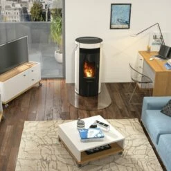 Pelletofen Oranier Sando 60 - 8 KW -Küchengrill Geschäft pelletofen oranier sando 60 8 kw4