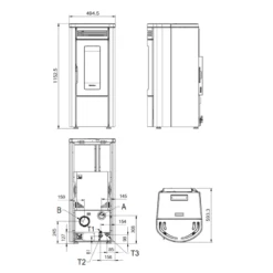 Pelletofen Wasserführend La Nordica Extraflame Costanza Idro - 17,0 KW -Küchengrill Geschäft pelletofen wasserfuehrend la nordica extraflame costanza idro 170 kw4