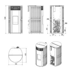 Pelletofen Wassergeführt MCZ PAD Hydromatic 24 - Maestro+ - 24 KW -Küchengrill Geschäft pelletofen wassergefuehrt mcz pad hydromatic 24 maestro 24 kw12