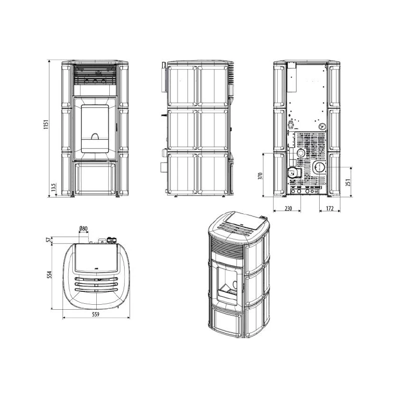 Pelletofen Wassergeführt MCZ SUITE Hydromatic 18 - Maestro+ - 18 KW 4 Pelletofen Wassergeführt MCZ SUITE Hydromatic 18 - Maestro+ - 18 KW – Bild 4