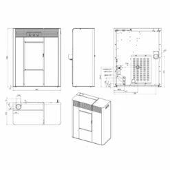Pelletofen Wassergeführt MCZ THEA Hydro 16 S2 (16kw) - Mit Hocheffizienzpumpe -Küchengrill Geschäft pelletofen wassergefuehrt mcz thea hydro 16 s2 16kw mit hocheffizienzpumpe6