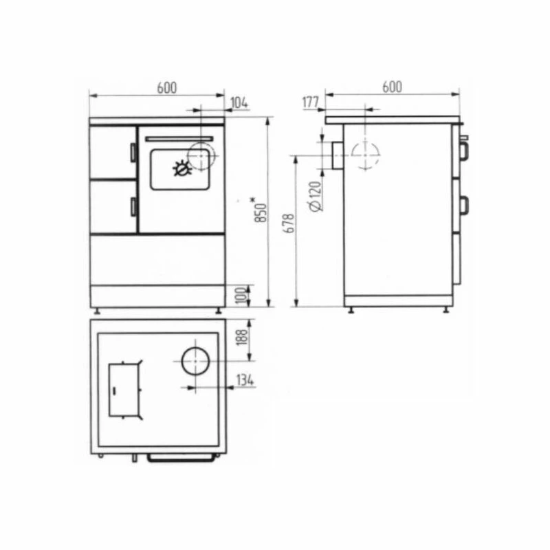 Wamsler Küchenherd K118CL - 6 KW 2 Wamsler Küchenherd K118CL - 6 KW – Bild 2