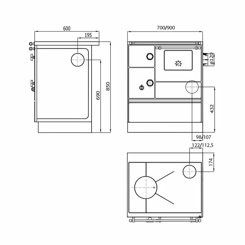 Wamsler Küchenherd K176 A/90, Westminster - 5 KW 3 Wamsler Küchenherd K176 A/90, Westminster - 5 KW – Bild 3