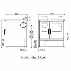 Wamsler Küchenherd W1-75 - 8 KW 18 Wamsler Küchenherd W1-75 - 8 KW -Küchengrill Geschäft wamsler kuechenherd w1 75 8 kw9