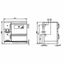 Wamsler Zentralheizungsherd Wassergeführt K148 - 23 KW -Küchengrill Geschäft wamsler zentralheizungsherd wassergefuehrt k148 23 kw5